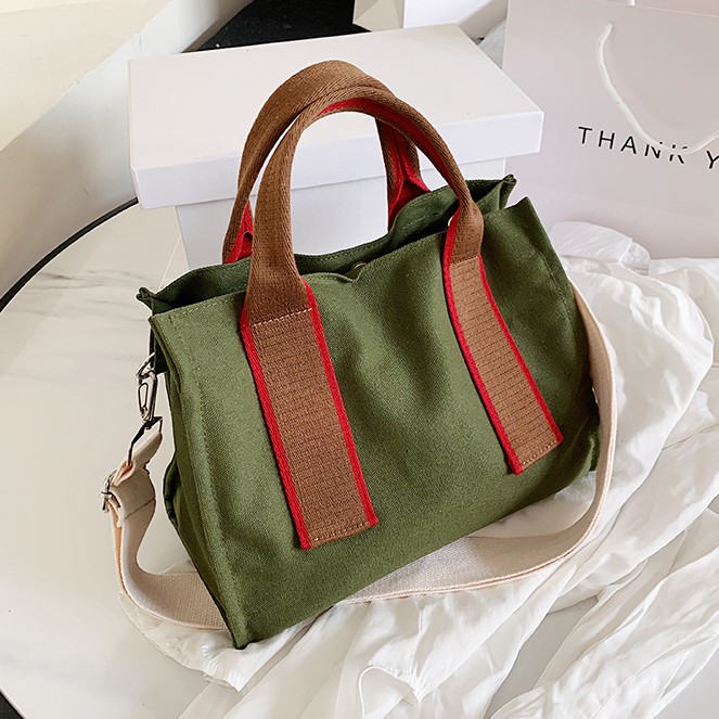 [READY STOCK] Abigail Korean Fashion Messenger Bag in Military Green ...