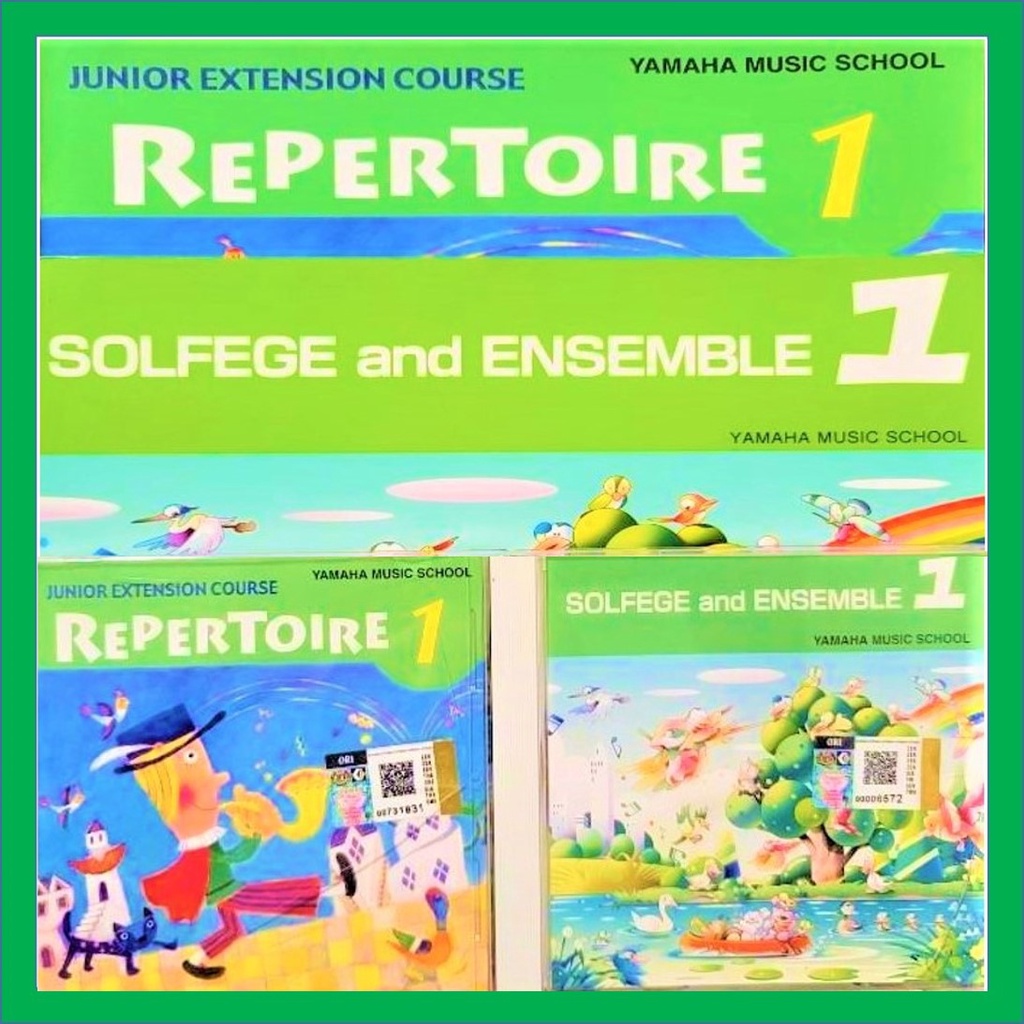 [READY STOCK] Yamaha Junior Extension Course (JXC): Solfege and Ensemble 1 & Repertoire Book 1【2 Books + 2 CDs】