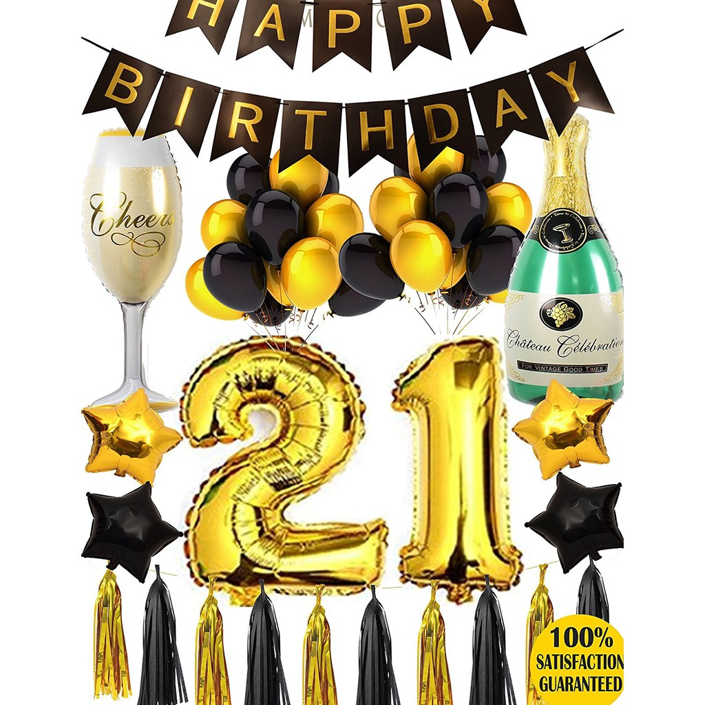21st Birthday Party Decorations Kit Shopee Malaysia