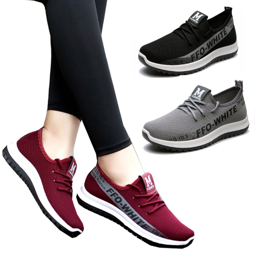Women Sneakers Canvas Shoelace Sport Shoes  Shopee  Malaysia