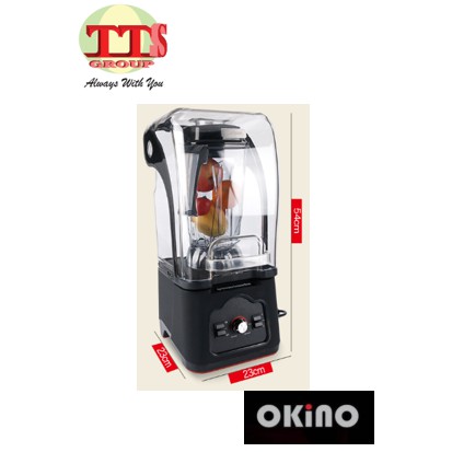 TTS-【ORIGINAL】OKINO 8001 SOUND PROOF COMMERCIAL BLENDER 1500W BAR BLENDER WITH SOUND SHIELD COVER (Commercial Blender)