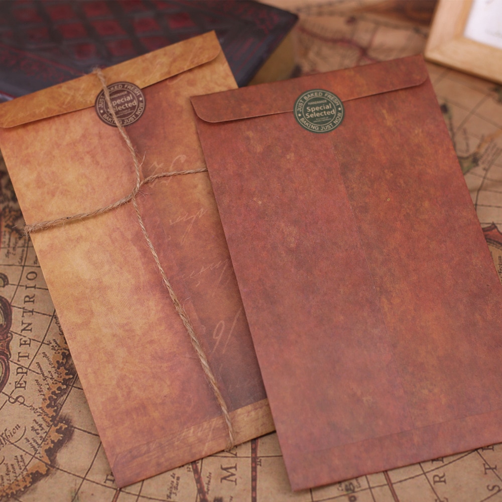 1pc Coloffice Vintage Envelope Creative Kraft Paper Envelopes Diy