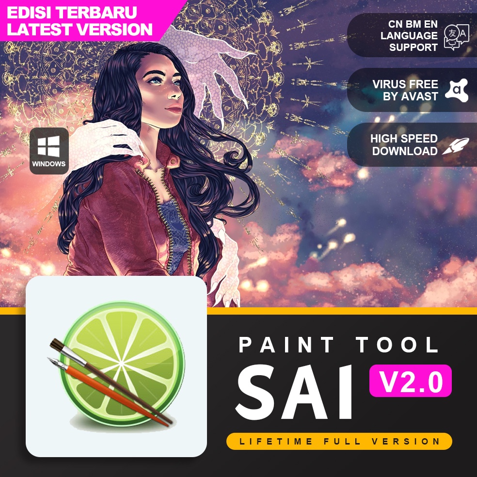 🔥 100% Works 🔥 Paint Tool Sai 2 For Windows 🔥 𝗟𝗶𝗳𝗲 𝘁𝗶𝗺𝗲  𝗟𝗶𝗰𝗲𝗻𝘀𝗲 | 𝗙𝘂𝗹𝗹 𝗩𝗲𝗿𝘀𝗶𝗼𝗻 | 𝗟𝗮𝘁𝗲𝘀𝘁 𝗨𝗽𝗱𝗮𝘁𝗲𝗱 🔥 |  Shopee Malaysia