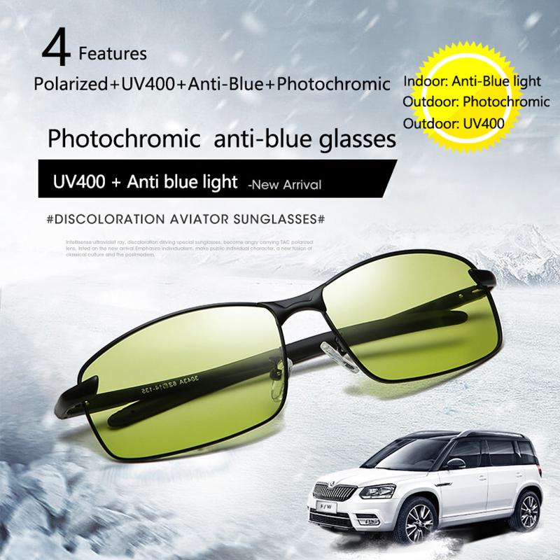 Transition Photochromic Gaming Glasses Polarized SunGlasses Filter