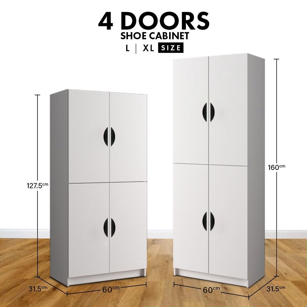 FINSSO : (Customize) Snow Series Shoe Rack / Shoe Cabinet / Rak Kasut / Almari Kasut