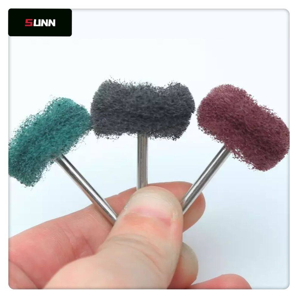 SUNN 3mm Mini Grinder Scouring Brush Straight Drill Brush Rotary Tool