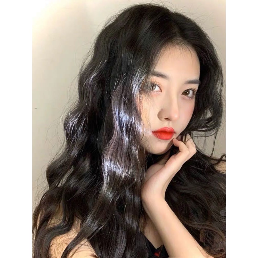 Wig Women Long Wavy Full Wig Korean-Japanese Natural Long Curly Hair  Cosplay About 65CM | Shopee Malaysia