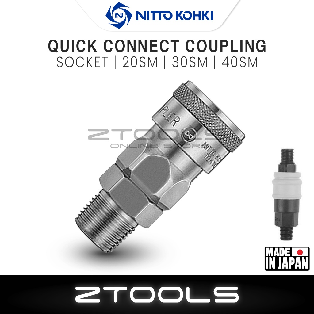 (Japan) Nitto Quick Connect Coupling 20SM /30SM /40SM Socket Hose