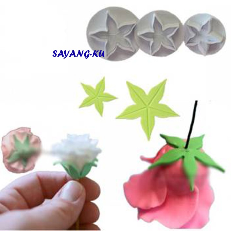 B807/Fondant Cutter Fondant Sugar Craft Mould Plunger Cutter Flower Fondant Mould Fondant Fondant Mold/Local Seller