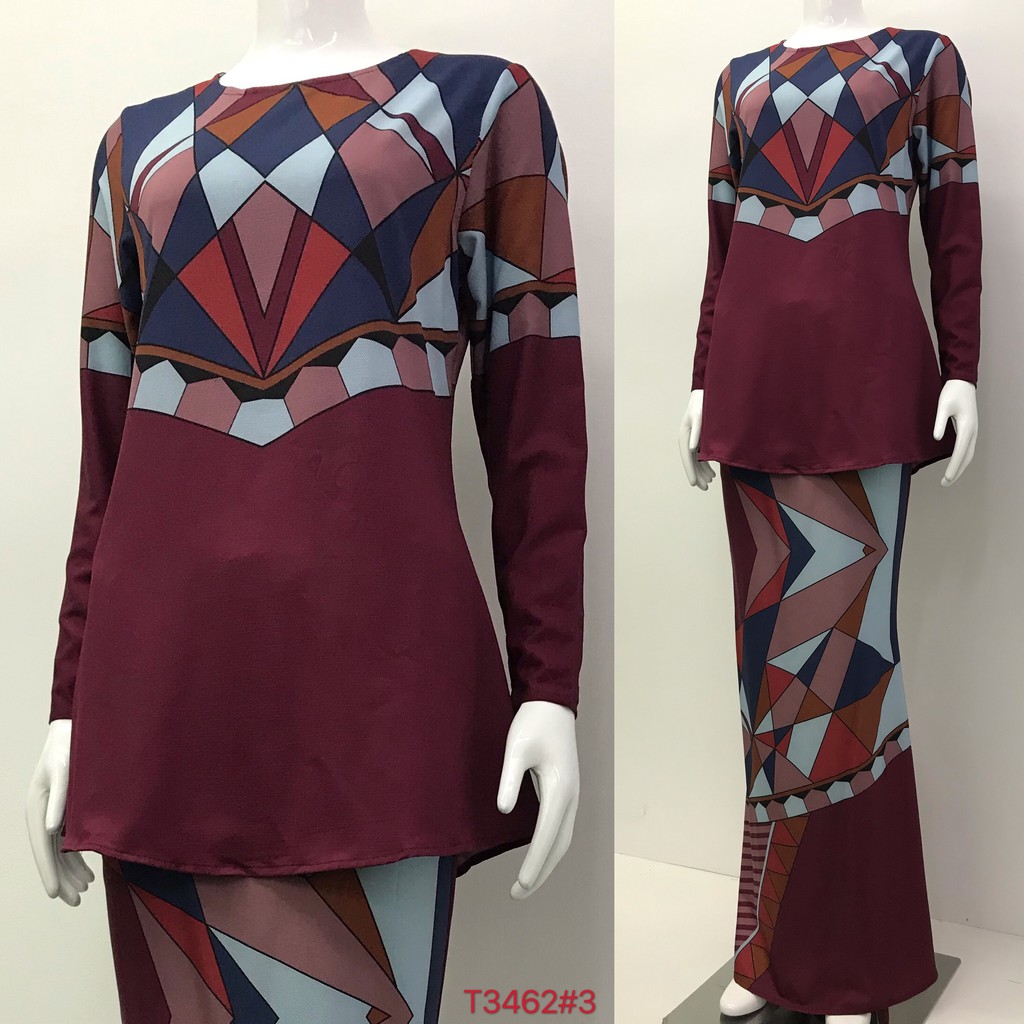 Nayla Z Baju Kurung Floral Design Long sleeve Lengan Nayla Z Baju Kurung Floral Design Long sleeve Lengan