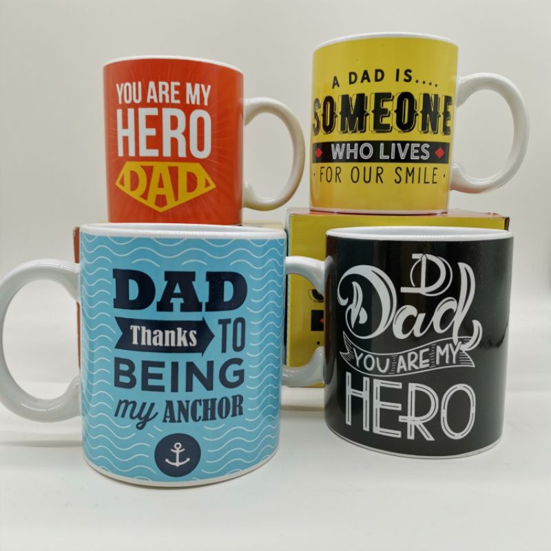 PINKHOUSE giant mug DAD hero father day gift daddy cup birthday ayah Selamat Hari Jadi cawan besar