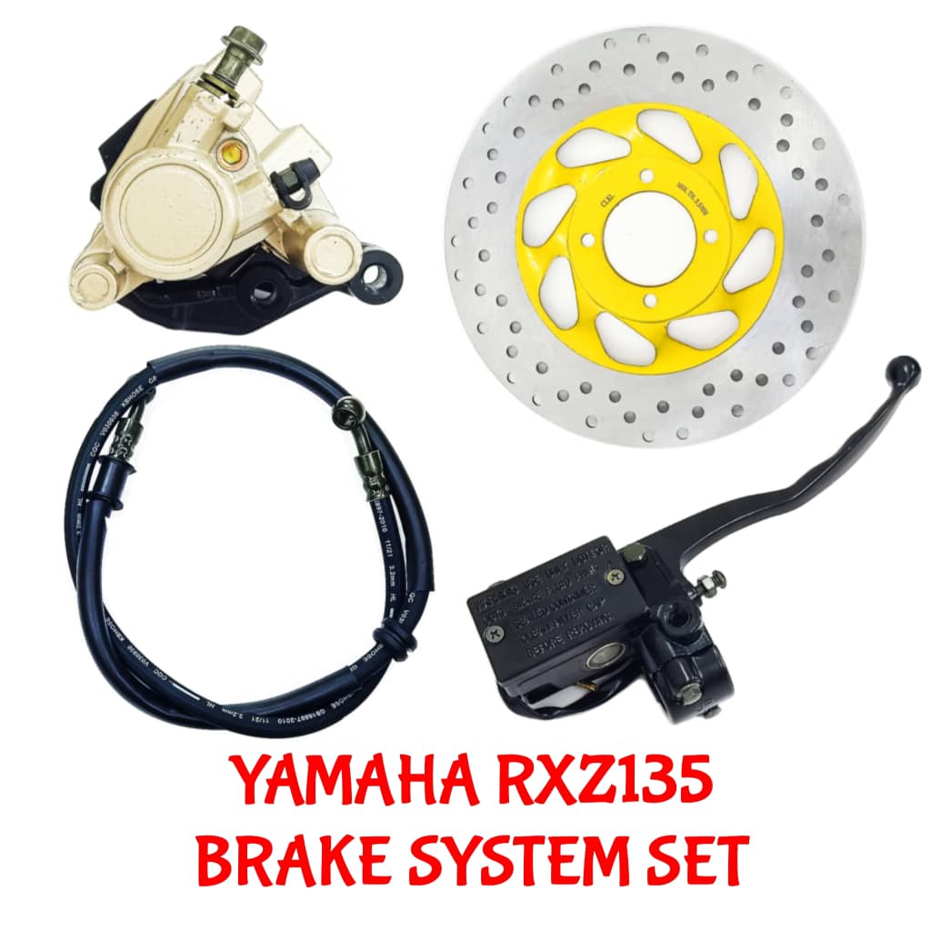 YAMAHA RXZ135 RXZ 135 Front Disc brake pump set FULL SET WITH DISC RXZ ...