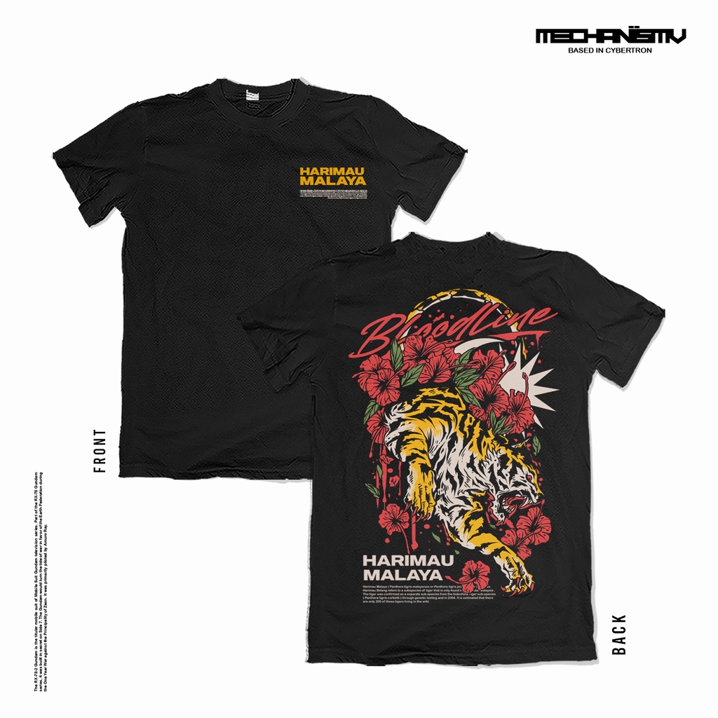 [GRAPHIC TEE] HARIMAU MALAYA Custom Design T-shirt (XS-5XL)Black