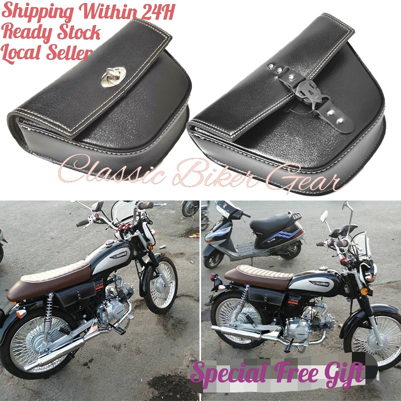 Motorcycle saddle bag Luggage Tool Side Bag Cafe Racer Bobber Tracker Brad Japstyle New Arrival