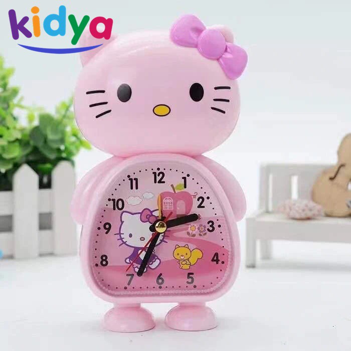 Kidya Creative Cute Cartoon Mini Alarm Clock Hello Kitty Children