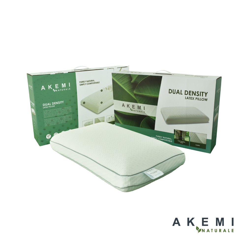 AKEMI Naturale Dual Density Latex Pillow Shopee Malaysia