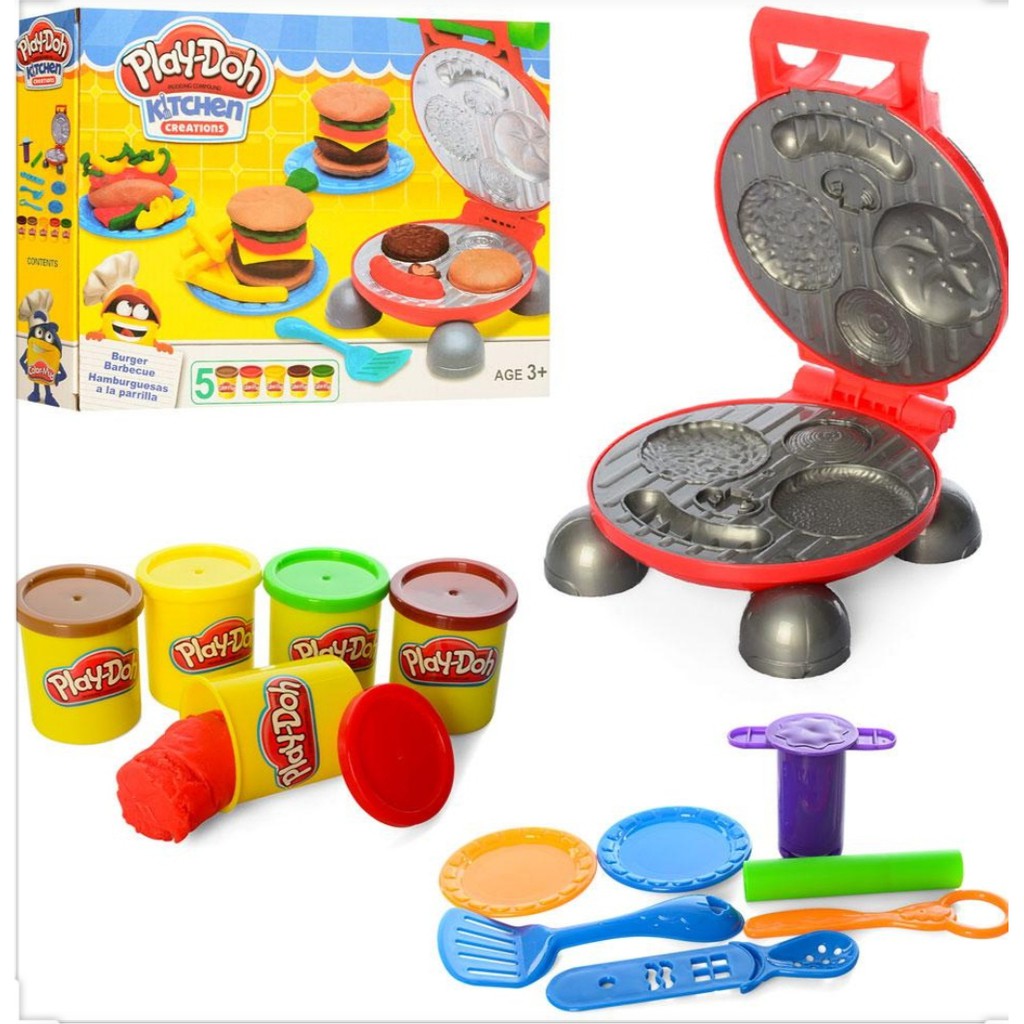 play doh kitchen creations burger