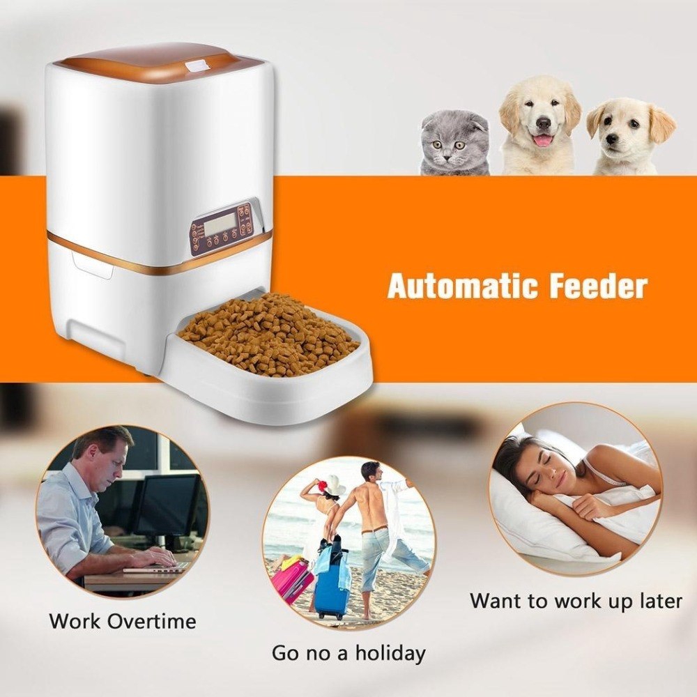 Automatic Pet Food Feeder Dispenser Cat Auto Feeder For Dogs Cats