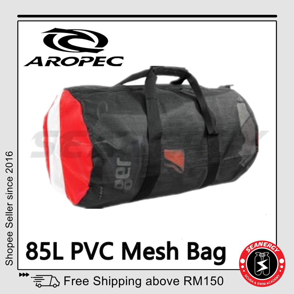 Aropec PVC Mesh Bag Large Capacity 85L Gear Bag Equipment Bag for Scuba