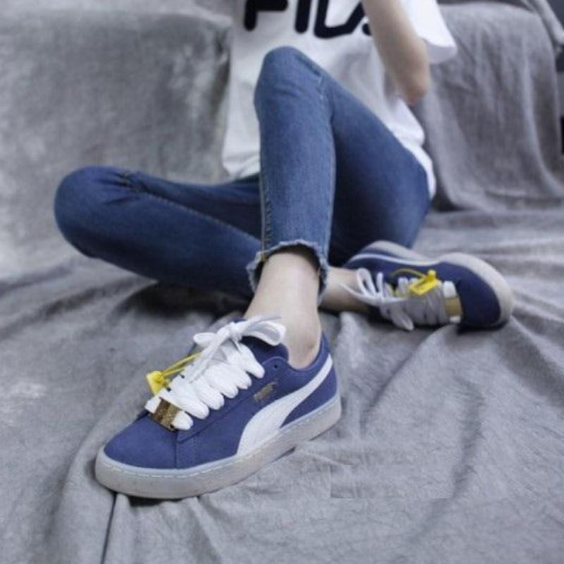 puma suede indigo