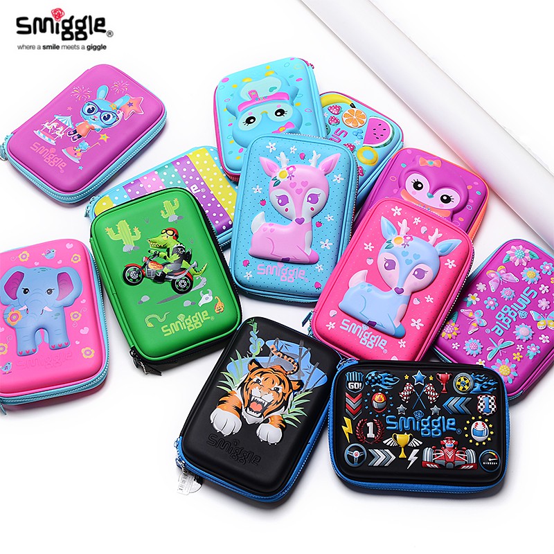 (READY STOCK MALAYSIA) Smiggle hard pencil case with gift Shopee Malaysia