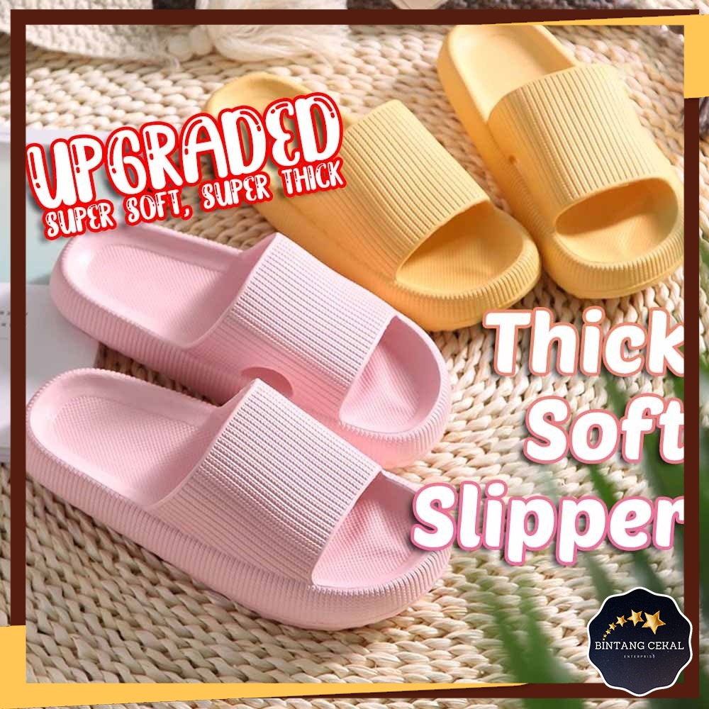 [BC] High Quality Soft Slipper Super Thick Sole House Indoor Outdoor