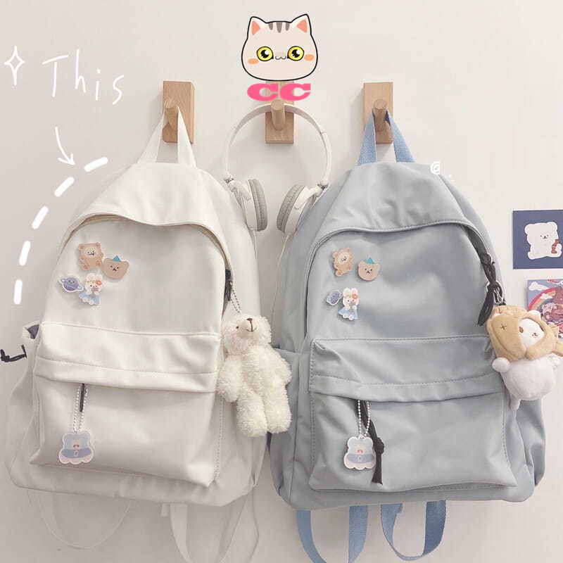 Lucky CC korean style no print series school bag Harajuku ulzzang ...