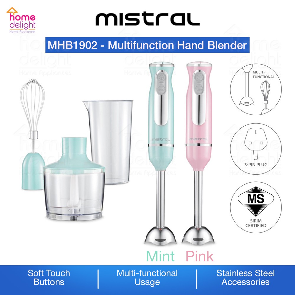 Mistral Multifunctional Hand Blender 600w Mhb1902 Khind Multifunctional Hand Blender 600w Bh600m Shopee Malaysia