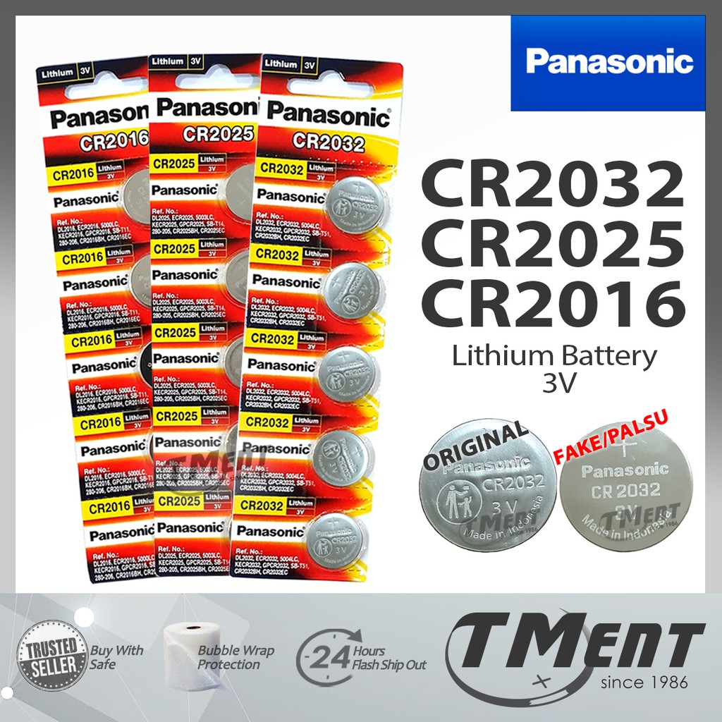 Panasonic CR2032 CR2025 CR2016 3V Genuine Lithium Batteries 3V 5pcs Per Card cr 2032 cr 2025 cr 