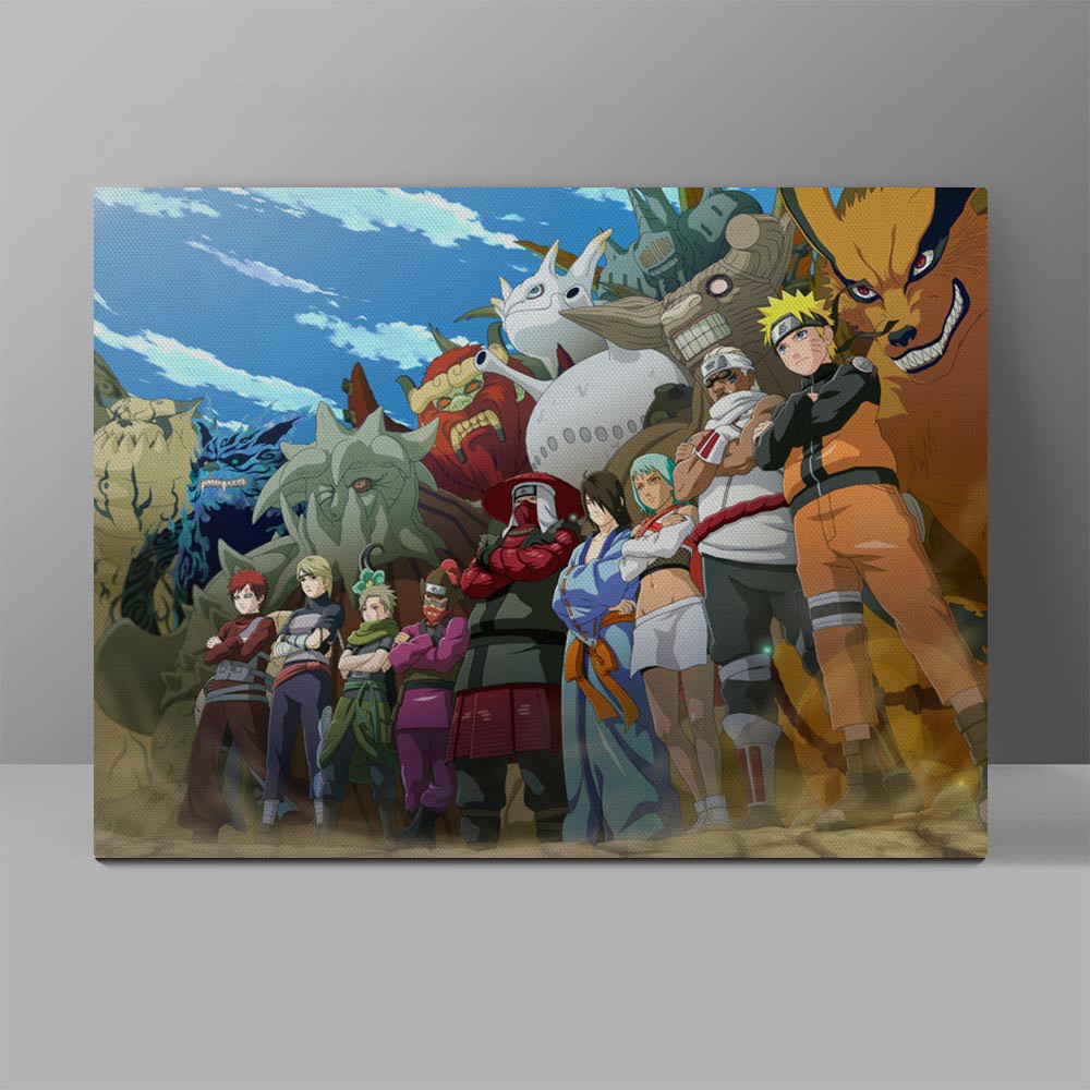 Power Of Human Sacrifice And Tailed Beasts Wall Pictures Naruto Canvas Painting Japanese Ninja Anime Corridor Art Paint Shopee Malaysia