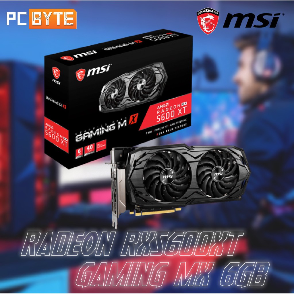 Msi Radeon Rx 5600 Xt Gaming Mx 6gb Gddr6 Shopee Malaysia