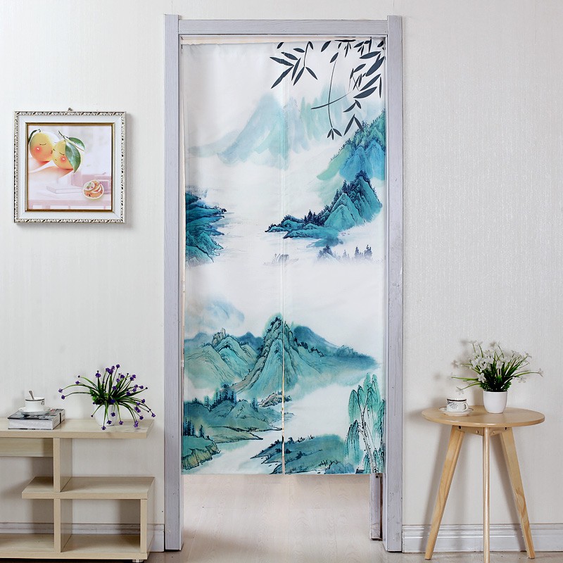 Nordic Bedroom Door Curtains Flower Curtain Room Dividers Curtain Decoration