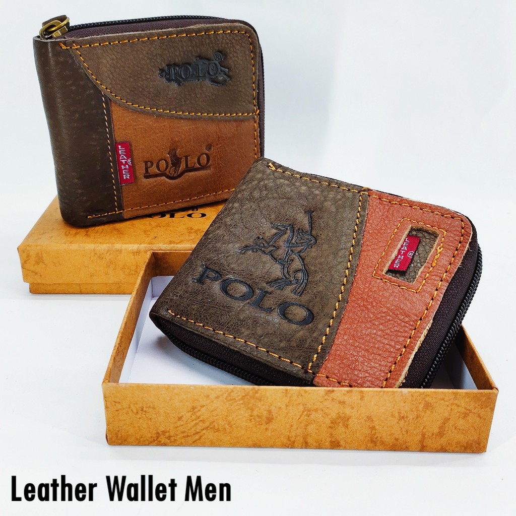 Zip Dompet  Kulit Lelaki Dompet  Lelaki Genuine  Leather  