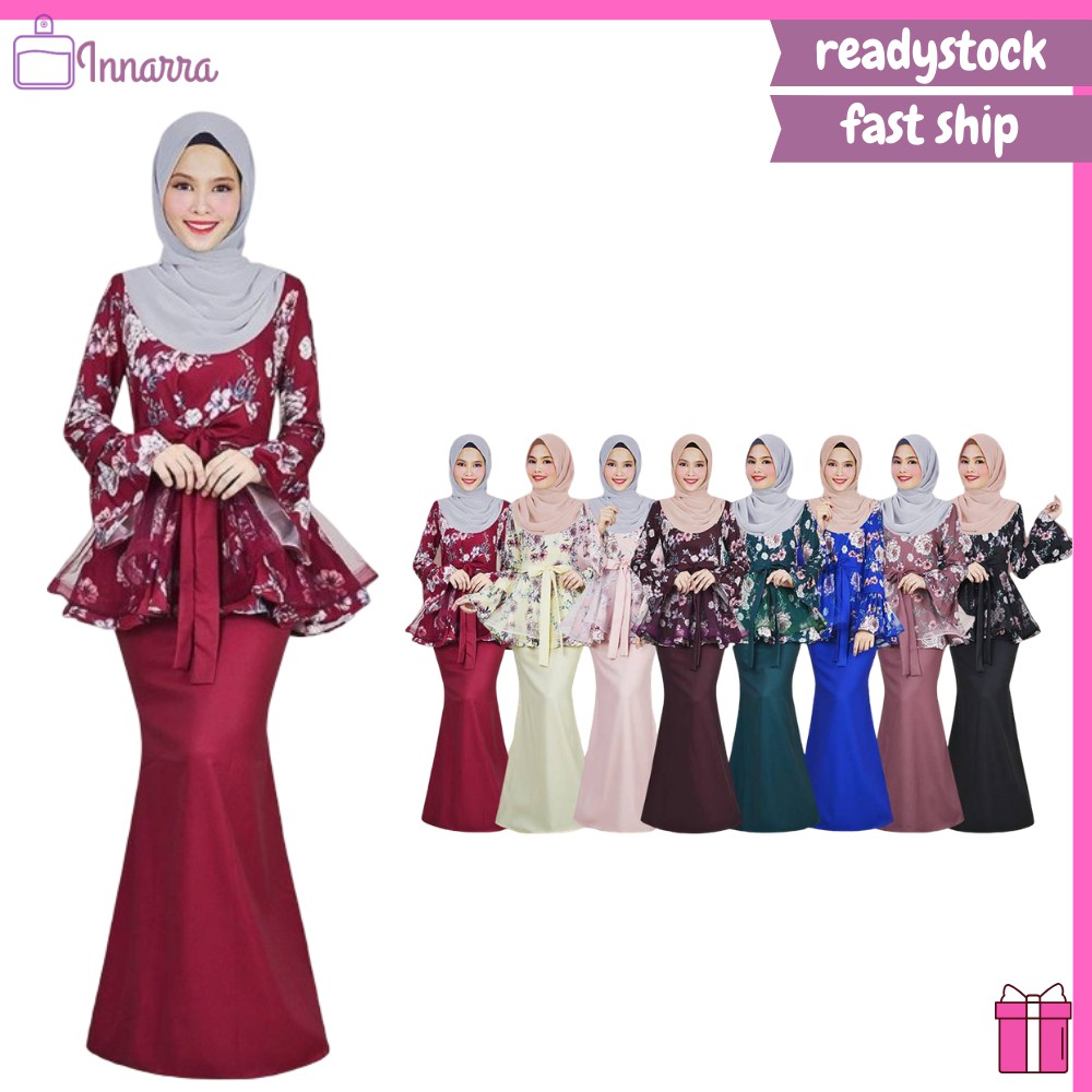 baju kurung peplum plus size