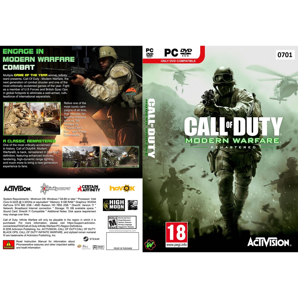 call of duty 4 modern warfare remastered