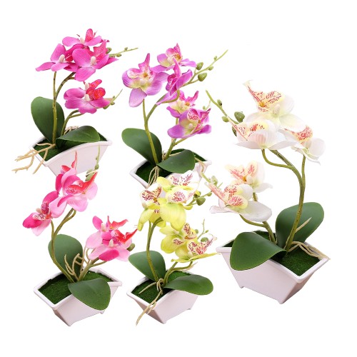 Gubahan Bunga Orkid Tiruan Artificial Orchid Flower Latex Home Furniture Home Decor On Carousell