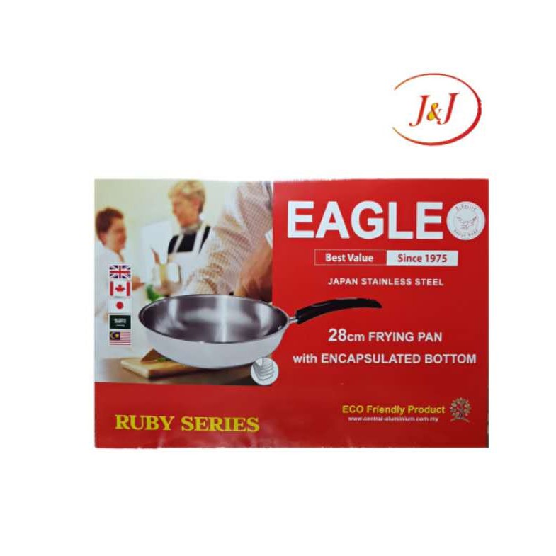 EAGLE BRAND Stainless Steel Frying Pan, 28cm Shopee Malaysia