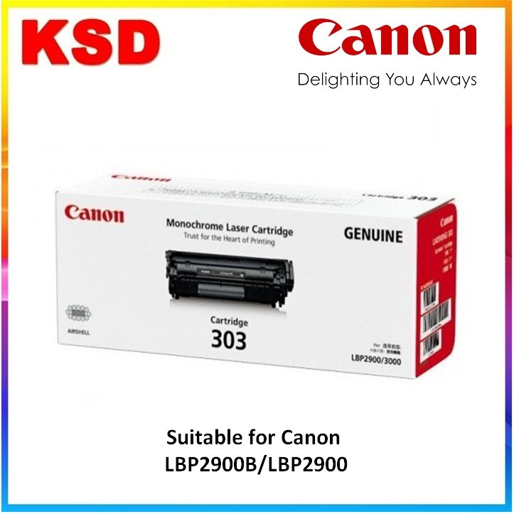 Canon 303 Black Original Toner Cartridge For Canon Lbp 2900 Lbp 3000 Shopee Malaysia