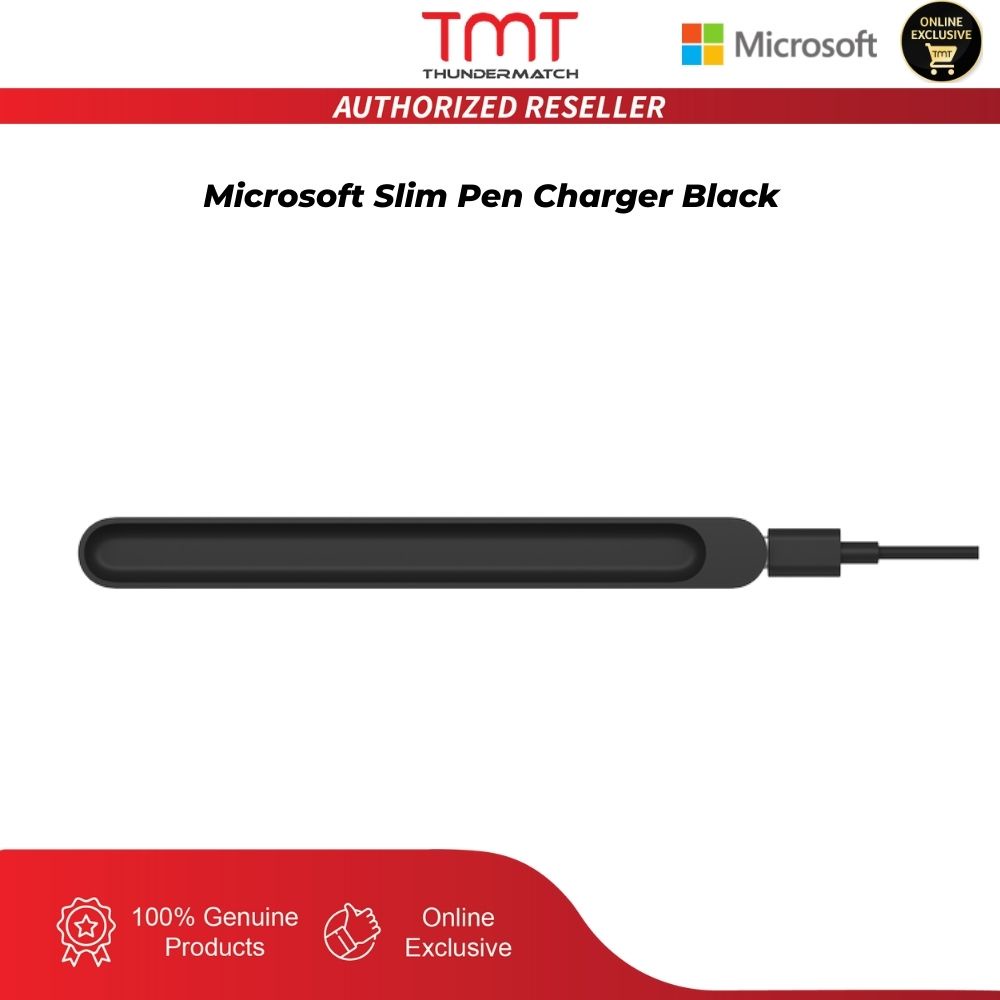 Microsoft Slim Pen Charger Black | 1 Year Warranty (8X2-00010) | Shopee ...