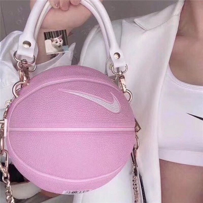 pink basketball bag