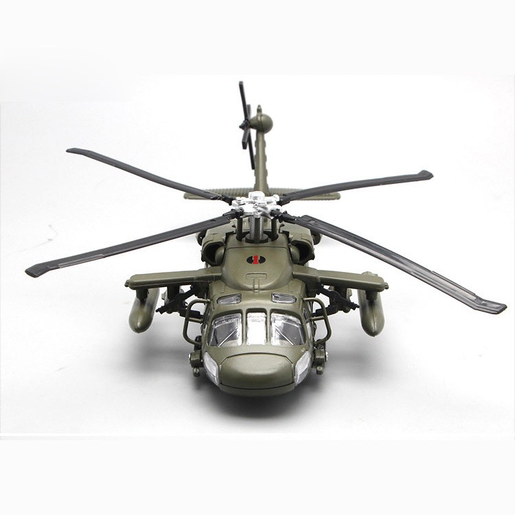 Military Helicopter 29CM Diecast Alloy Fighter Plane Collectable Toy ...