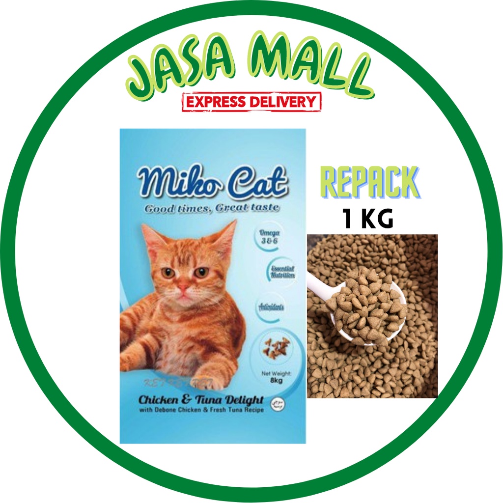 [Ready Stock] Miko Cat Cat Dry Food / Chicken & Tuna Delight REPACK 1