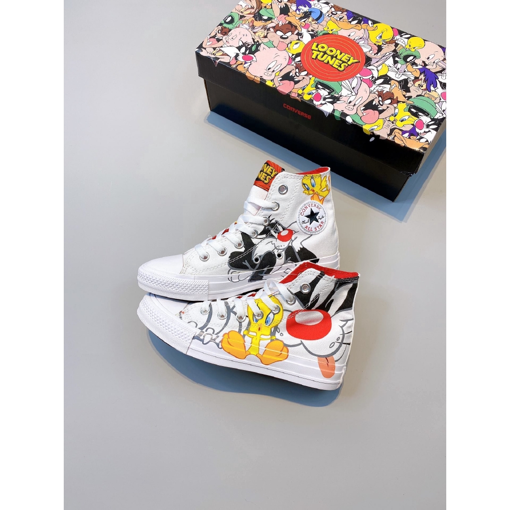 Original Converse✖ Looney tunes Canvas Sneakers Shoes for Men and Women  Shoes | Shopee Malaysia