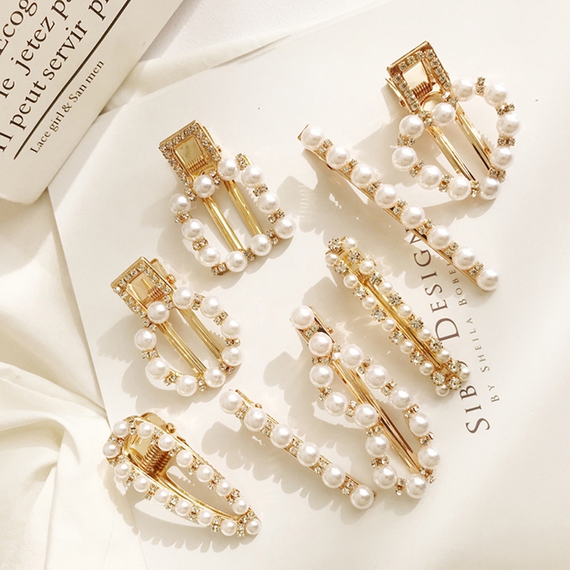 Sweet Pearl Hairpins Jewelry Accessories Pearl Hair Clips Pin Hair