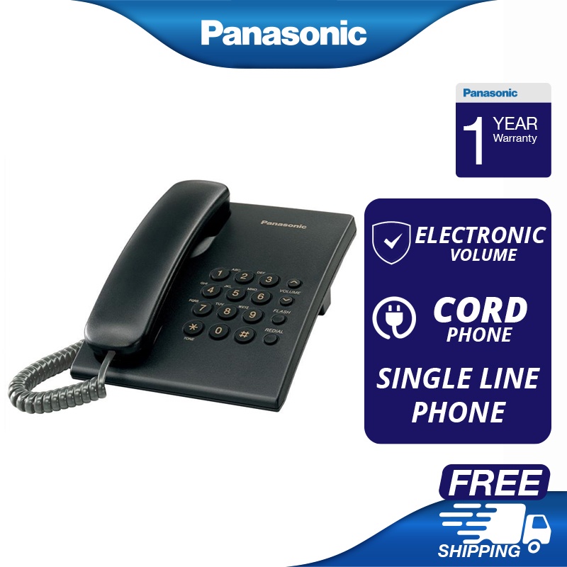 PANASONIC TS500 CORDED PHONE WALL MOUNTABLE KXTS500MLB Shopee Malaysia