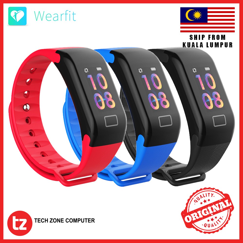 faillissement Vergadering in plaats daarvan WEARFIT F1 PLUS Color Display Fitness Tracker Smart Watch | Shopee Malaysia