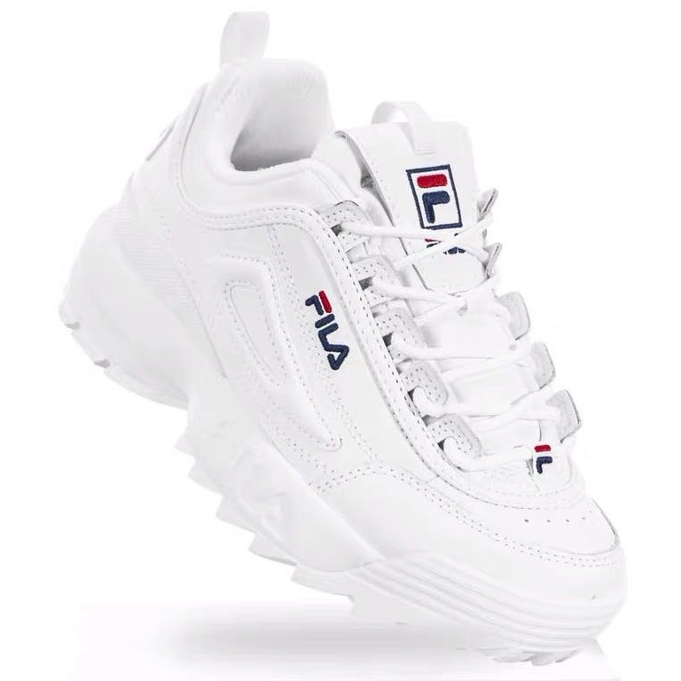Read Stock White Fila Disruptor 2 Sport Runing Shoes Low
