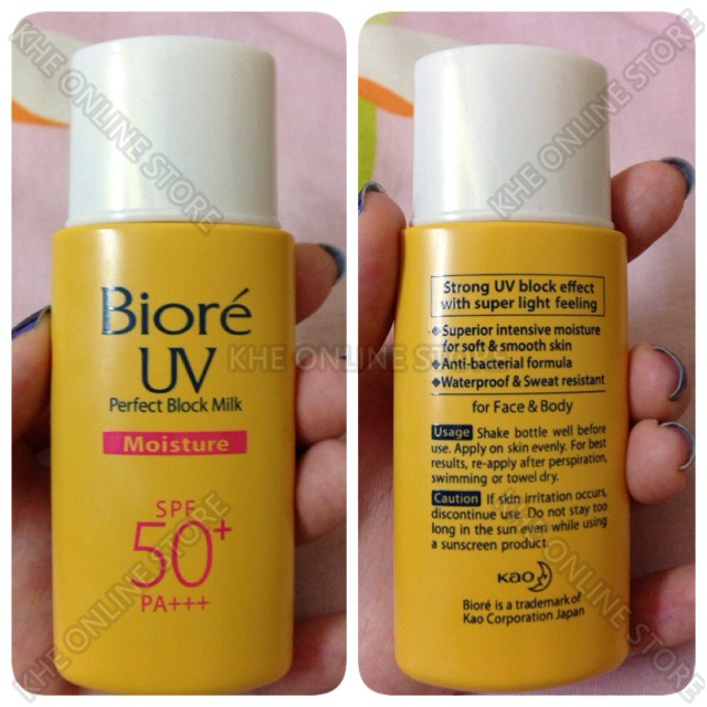 Biore Uv Perfect Block Milk Moisture Spf50 25ml Mfg Date Mar2020 Shopee Malaysia