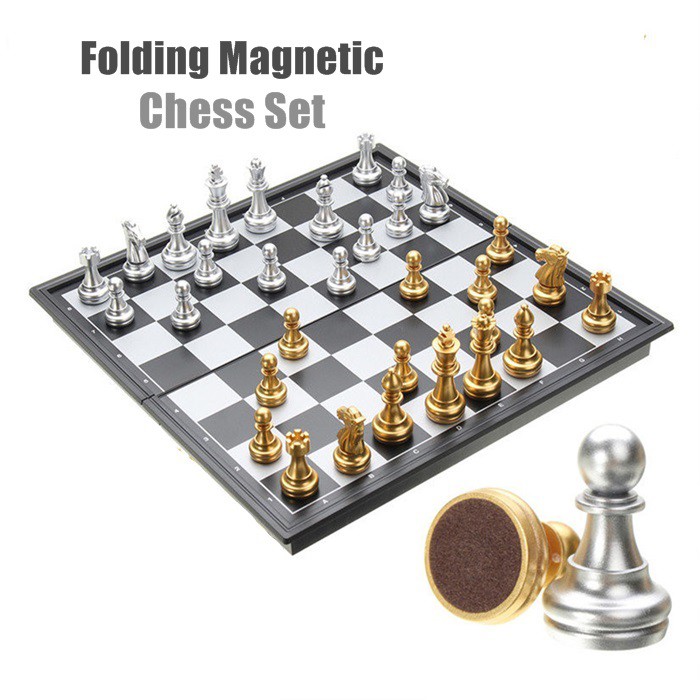 Folding Travel Chess Set For Kids Or Adults Chess Board Game