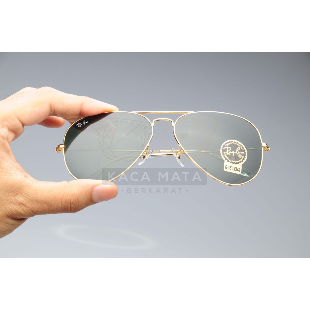 Original Italy Rayban Aviator Classic Sunglasses Rb3025 L05 Rb3026 L26 Shopee Malaysia